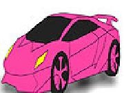 Play Gorgeous pink car coloring