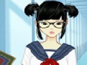 Play Mega school girl dress up game