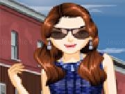 Play Down town fashion dress up game