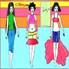 Play Fashion show coloring