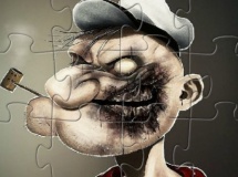 Play Popeye zombie puzzle