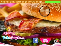 Play Bacon burger hidden letters