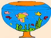 Play Little aquarium fishes coloring