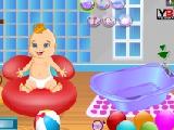 Play Cute baby boy bath