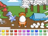 Play Color games - egg hunt dinosaurs