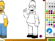 Play Homer Simpson coloring