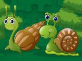 Play Cute snails jigsaw