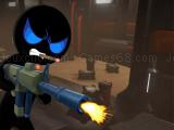 Play Stickman armed assassin cold space