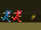 Play Red and blue stickman huggy