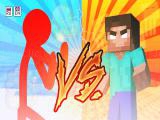 Play Red stickman vs monster school