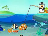 Play Baby penguin fishing